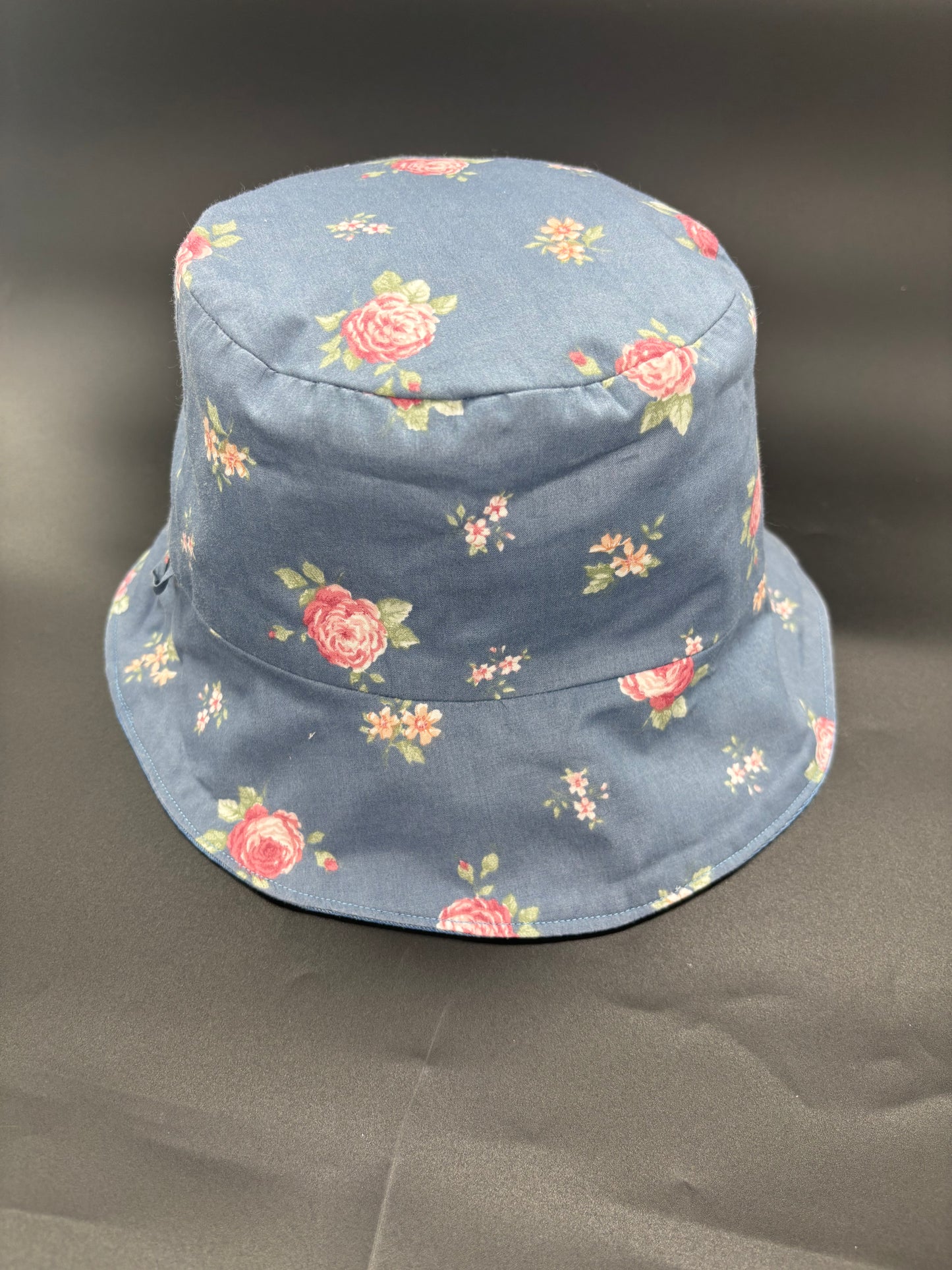 Reversible Jean Hat - flower